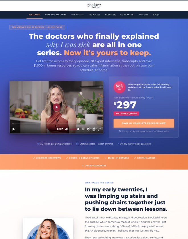 Spring offer page, working copy